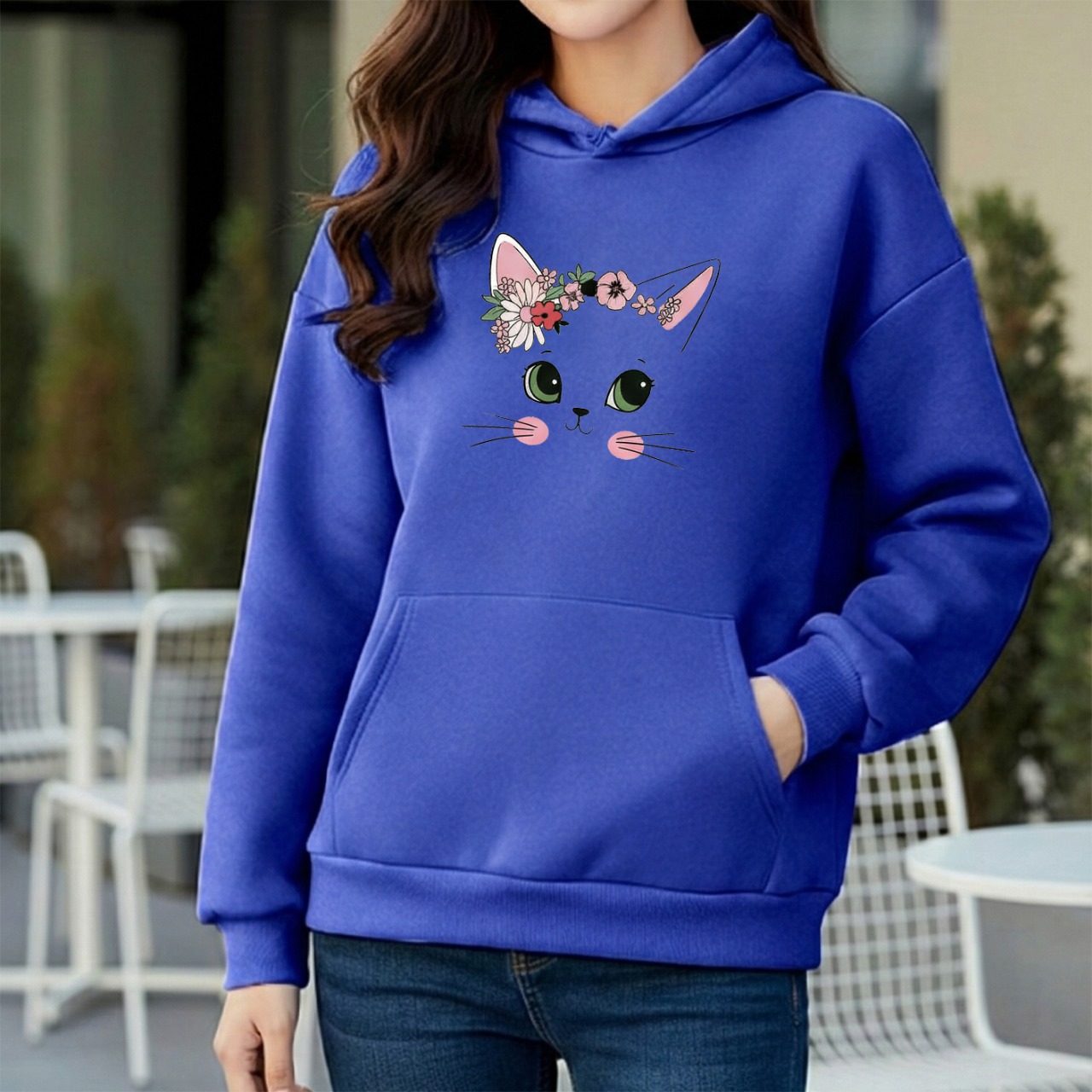 Premium Comfortable Printed Ladies Winter Hoodie_img_0