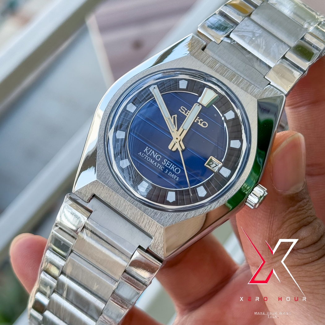 King Seiko | Dome Shape | Blue  Dial