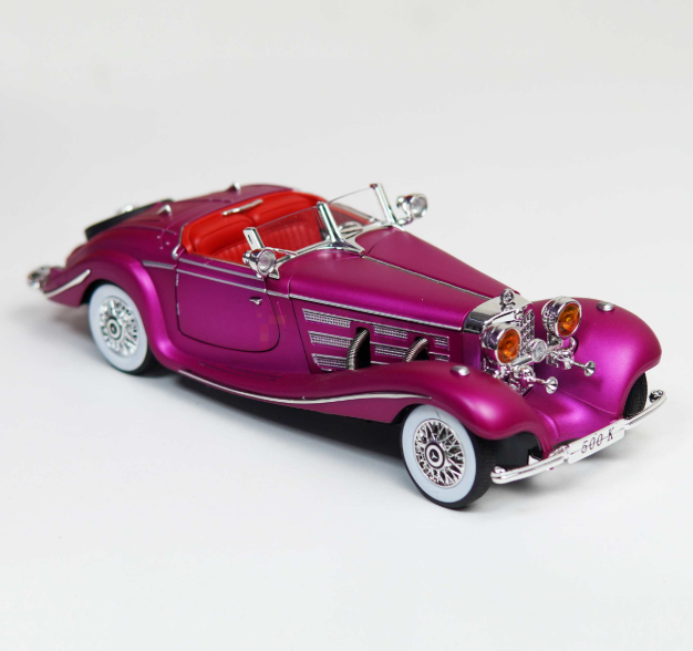 Mercedes Benz 500K Diecast 1/24 Scale Open Door Sound Light