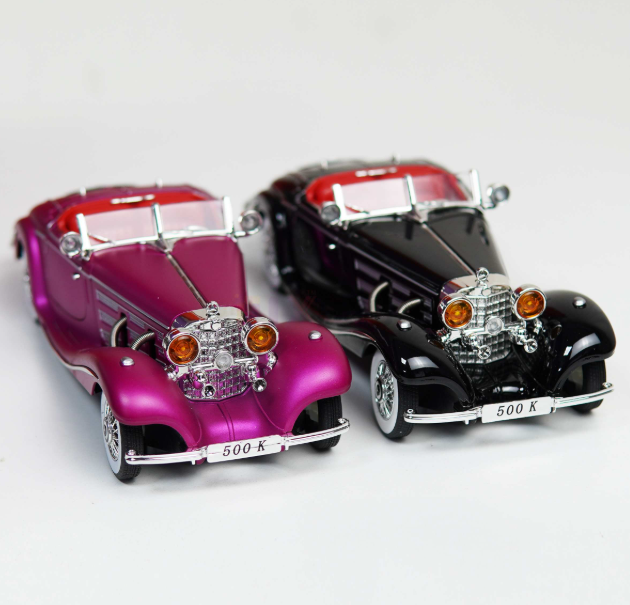 Mercedes Benz 500K Diecast 1/24 Scale Open Door Sound Light_img_1