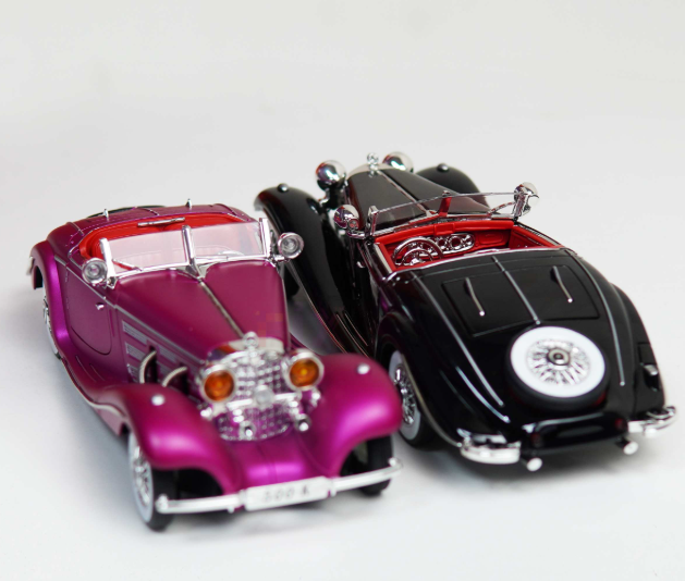 Mercedes Benz 500K Diecast 1/24 Scale Open Door Sound Light_img_3