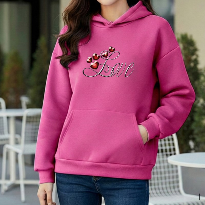Premium Comfortable Printed Ladies Winter Hoodie_img_0