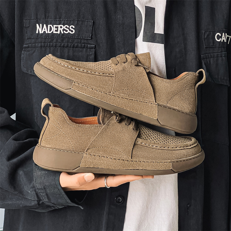 Men's Casual Slip-on Suede Loafers_img_0