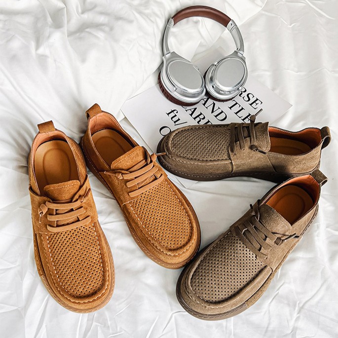 Men's Casual Slip-on Suede Loafers_img_3