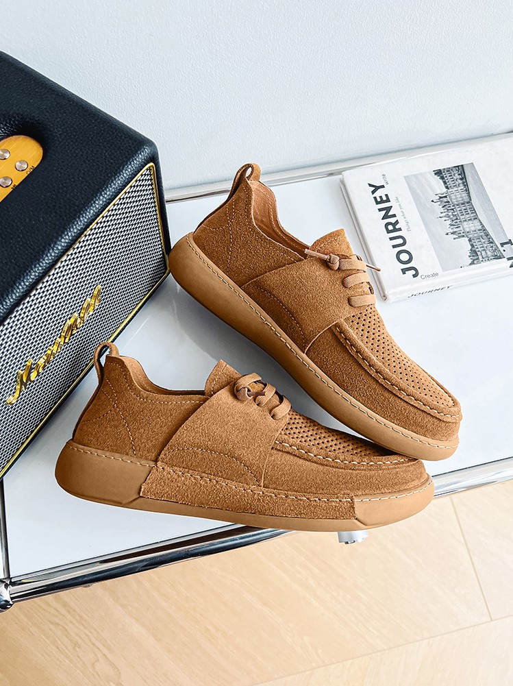 Men's Casual Slip-on Suede Loafers_img_4