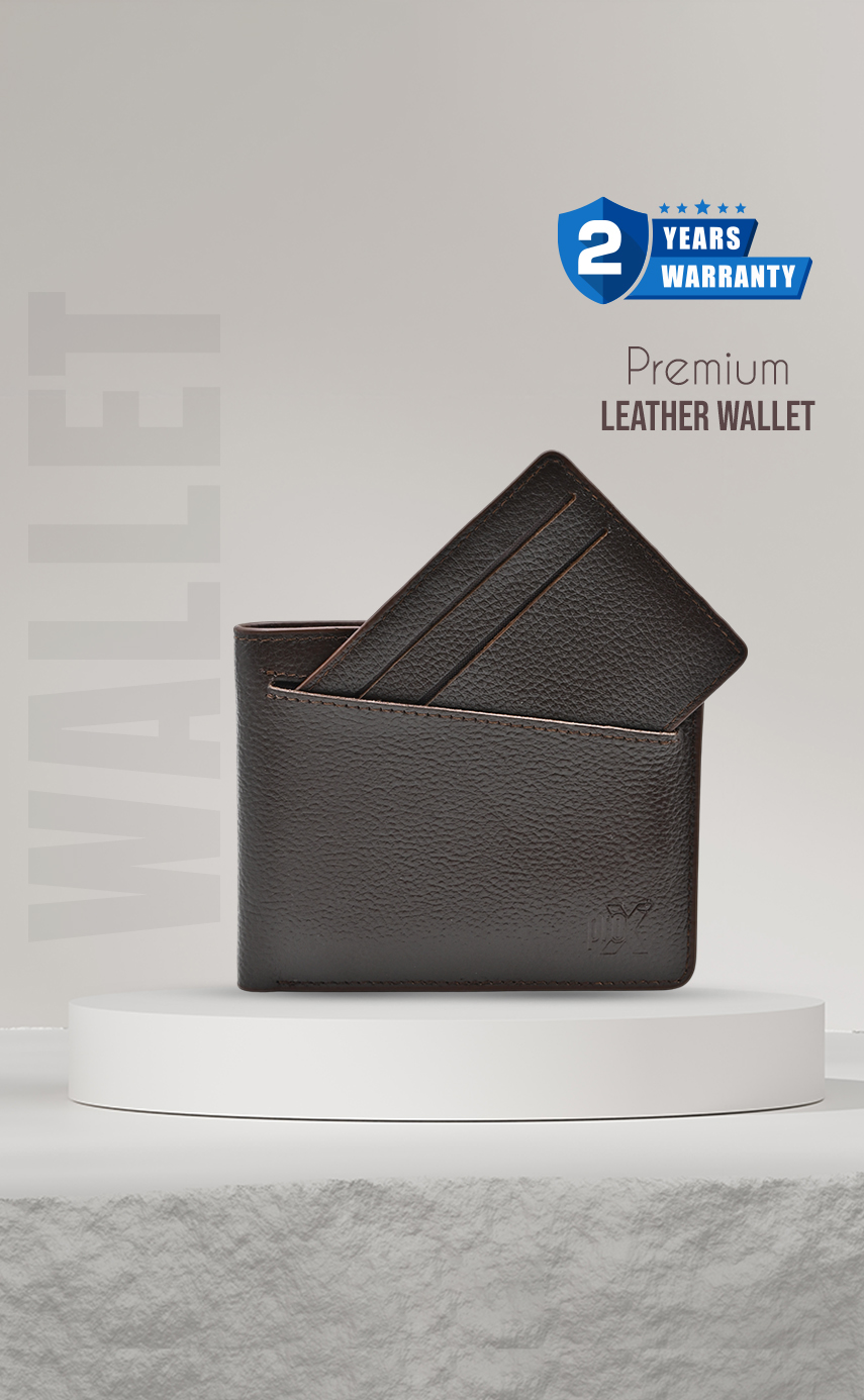 ProX High Quality Original Cow Leather Wallet_FW-2739 Deep Coffee_img_0
