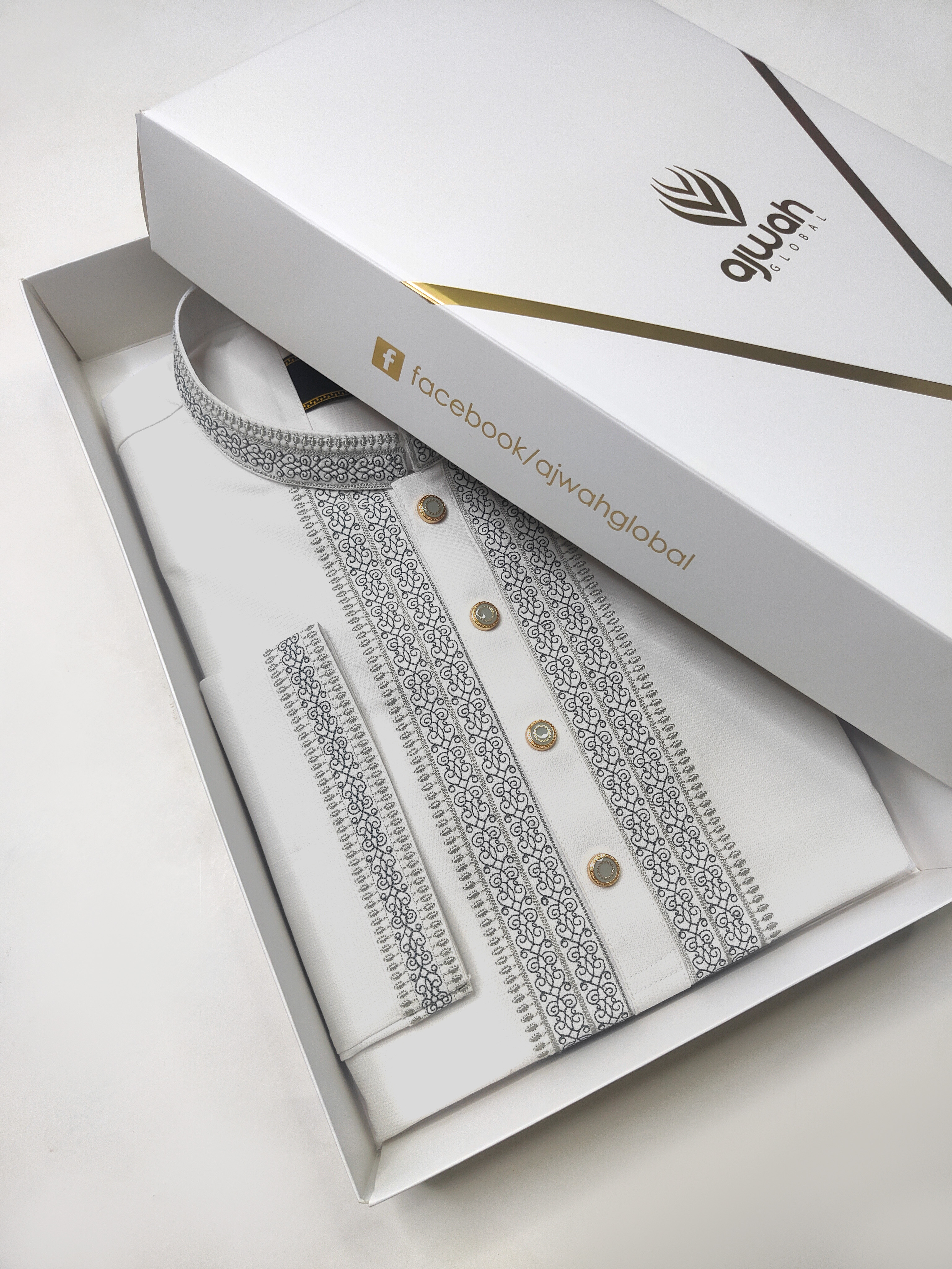 White Emperor premium embroidery Panjabi_img_0