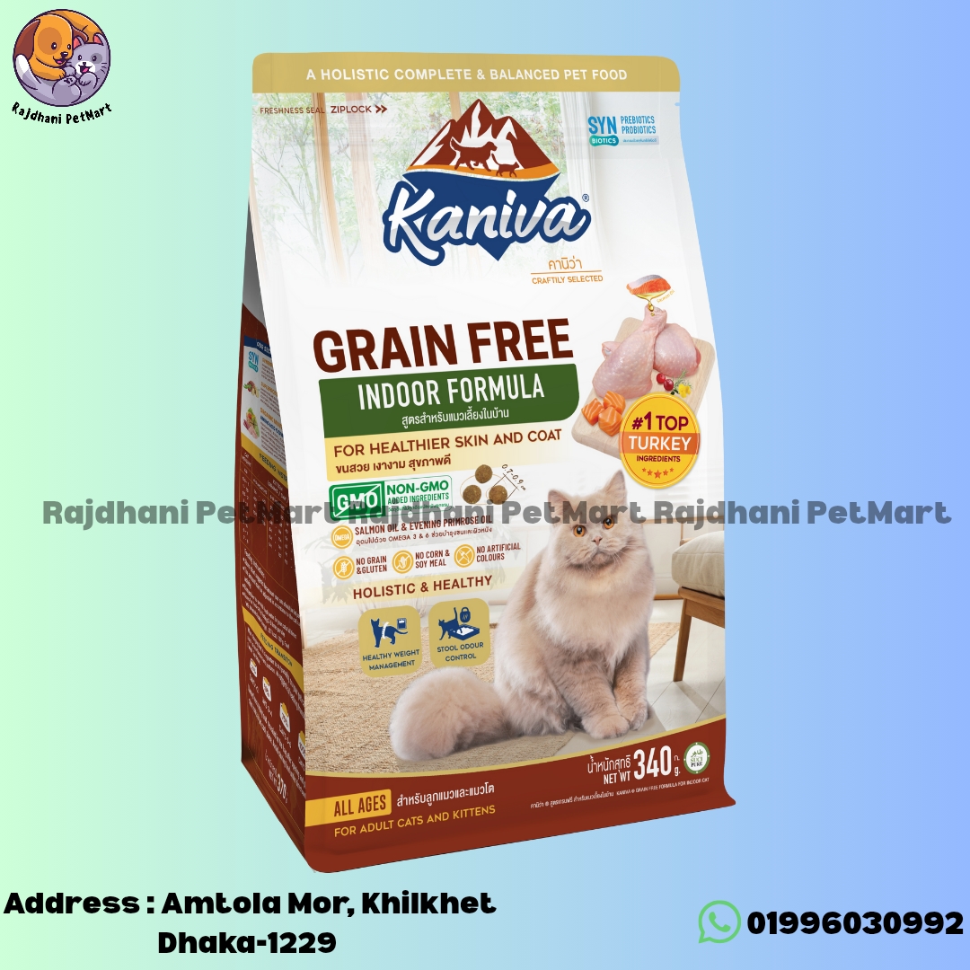 Kaniva Grain Free Formula For Indoor Cat 340gm