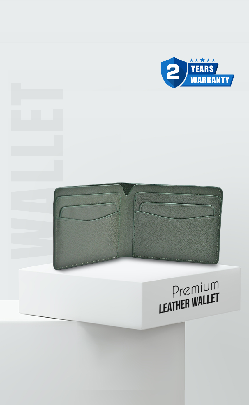 ProX High Quality Original Cow Leather Wallet_FW-2746 Green_img_0
