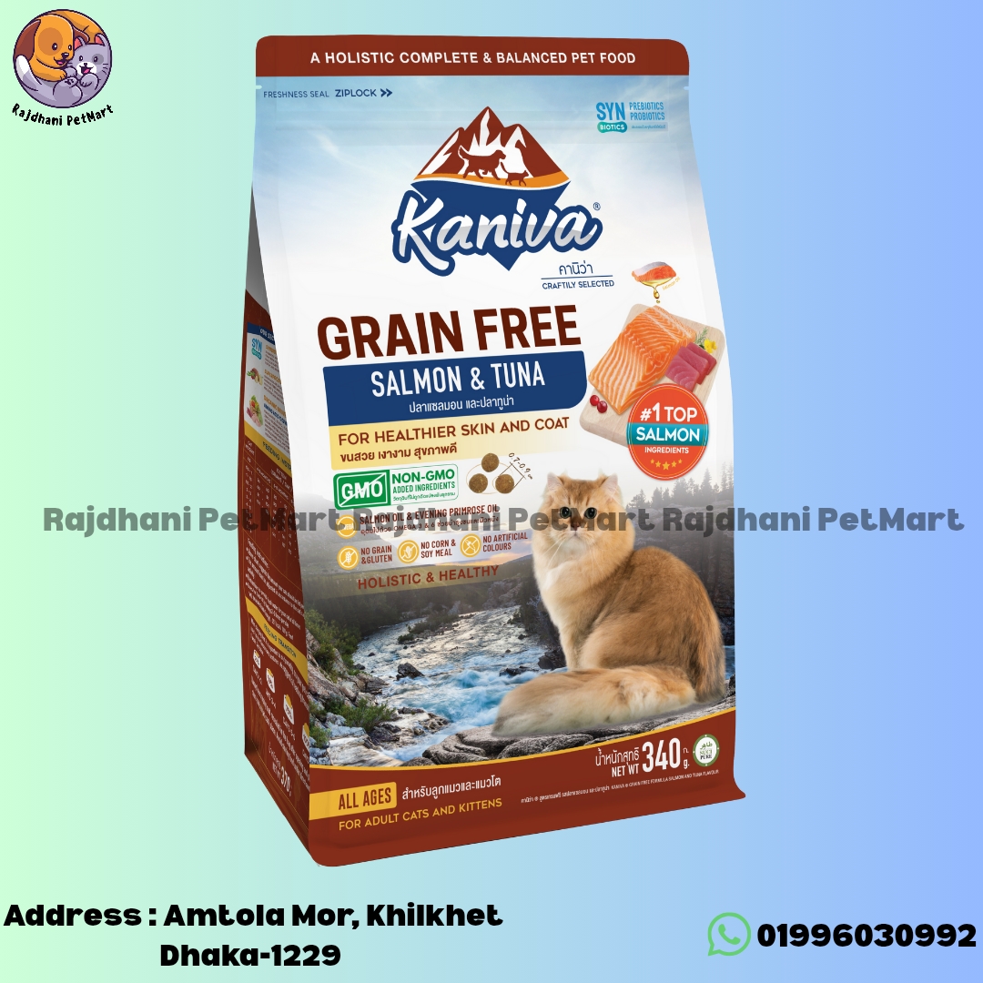 Kaniva Grain Free Formula Salmon and Tuna Flavour 340gm