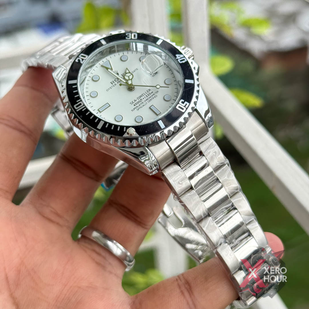 Rolex Sea Dweller Rotating Bezel| Black bezel White Dial_img_1