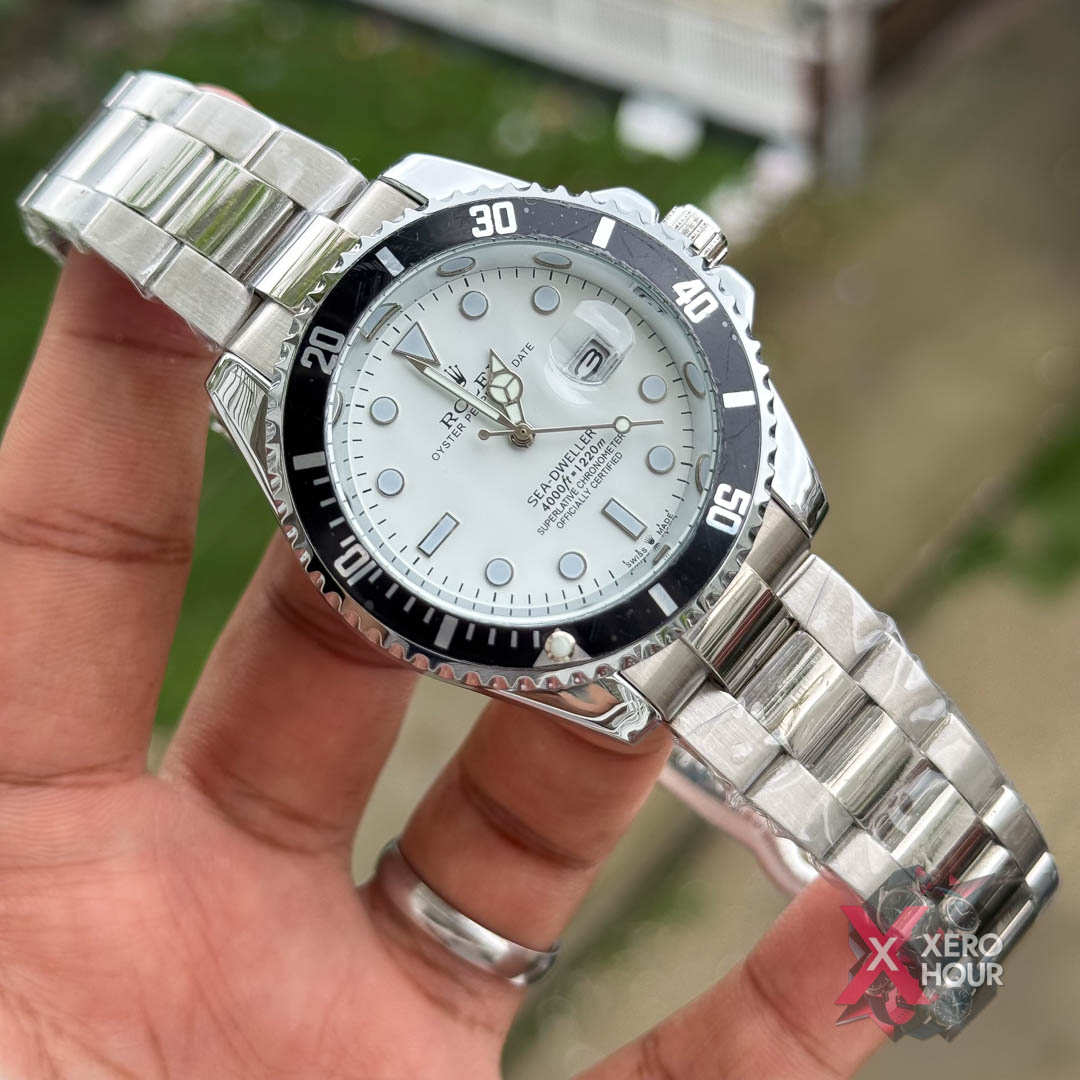 Rolex Sea Dweller Rotating Bezel| Black bezel White Dial_img_3