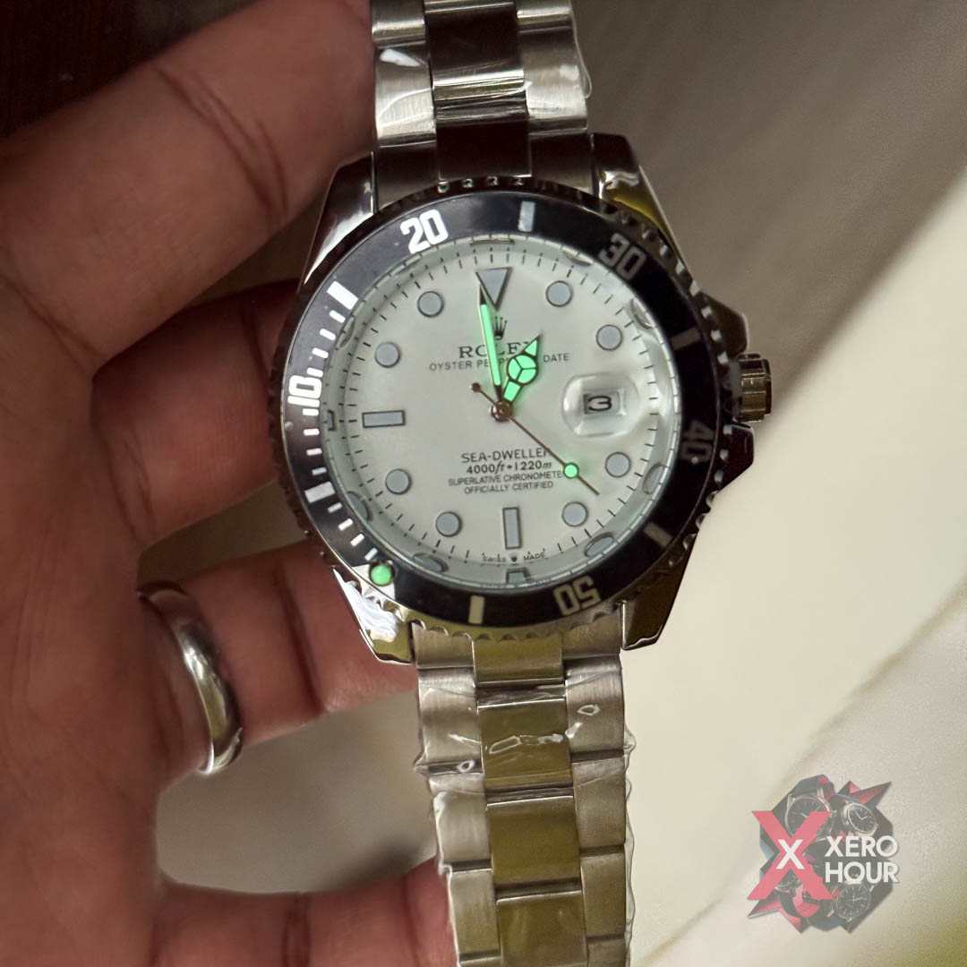 Rolex Sea Dweller Rotating Bezel| Black bezel White Dial_img_4