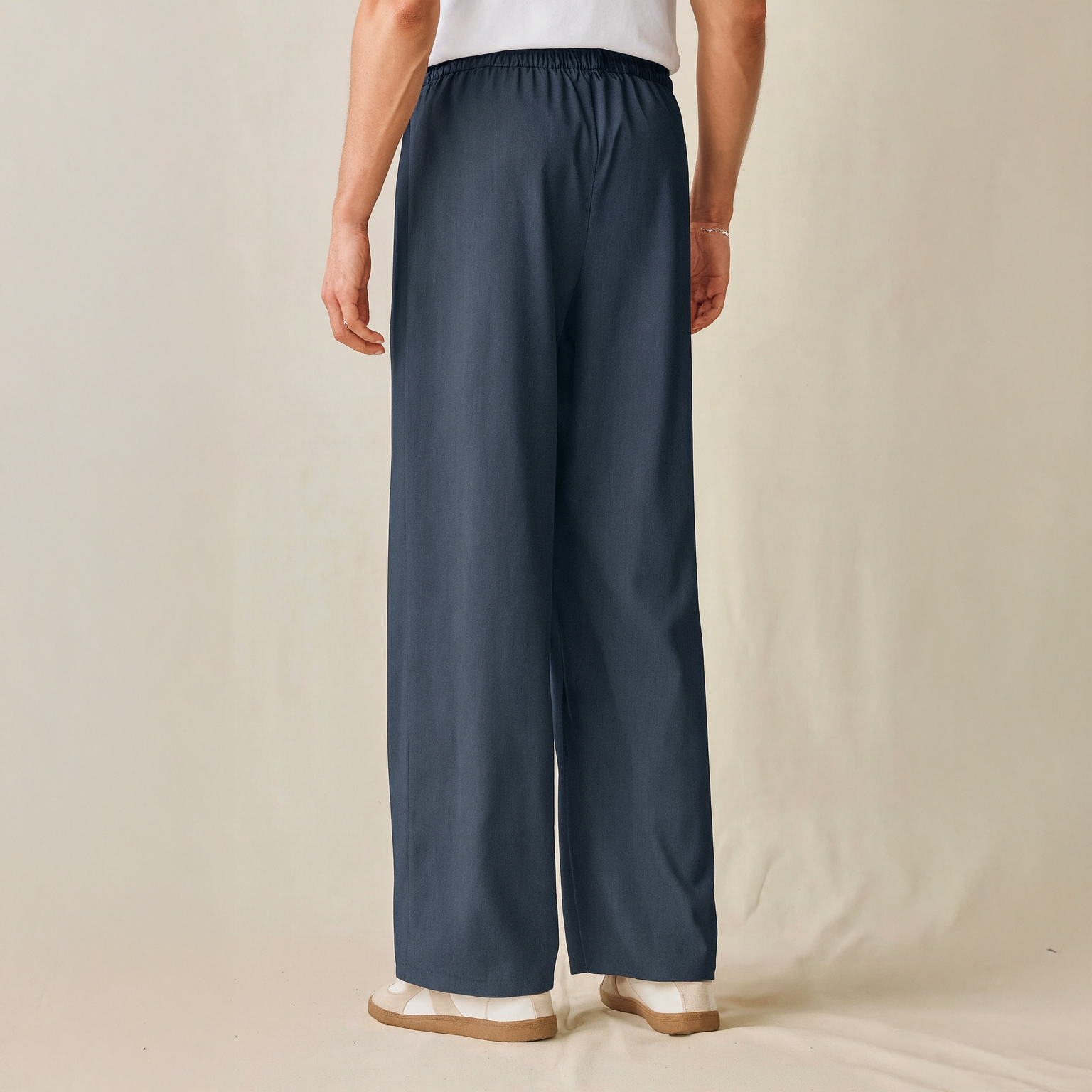 Oversized Baggy Formal pant (Steel Blue)_img_1