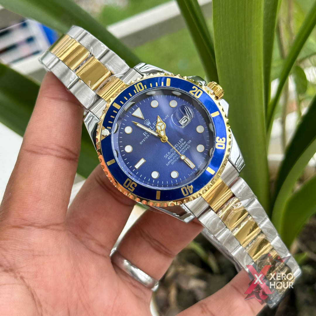 Rolex Sea Dweller Dual Tone Rotating Bezel | Blue Dial blue bezel_img_2