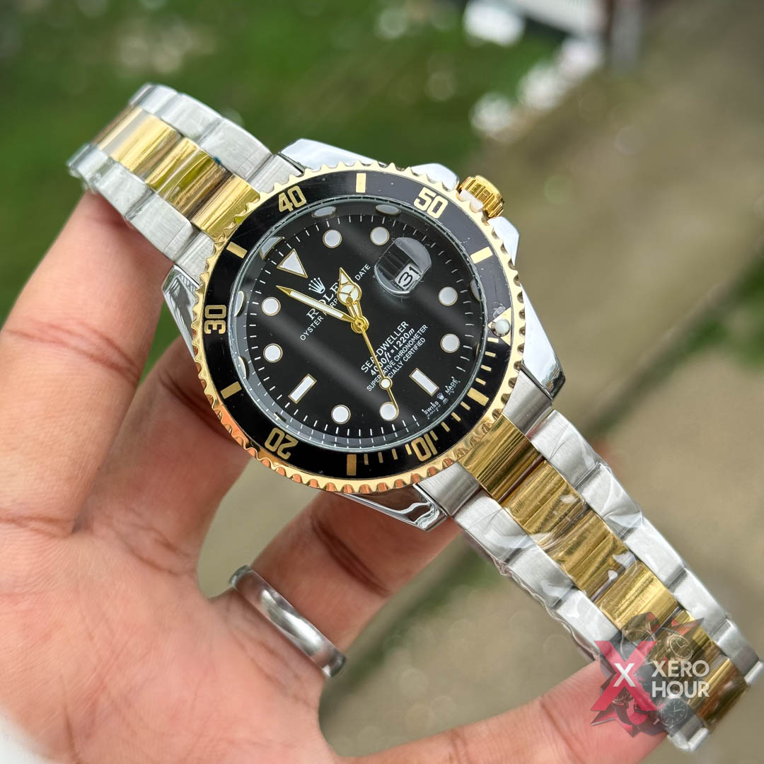 Rolex Sea Dweller Dual Tone Rotating Bezel | Black bezel with black dial