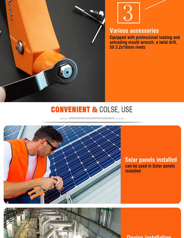 HARDEN 10.5" Hand Riveter Heavy Duty Manual Pruning Tool Alloy Steel Hand Riveter 610104_img_9