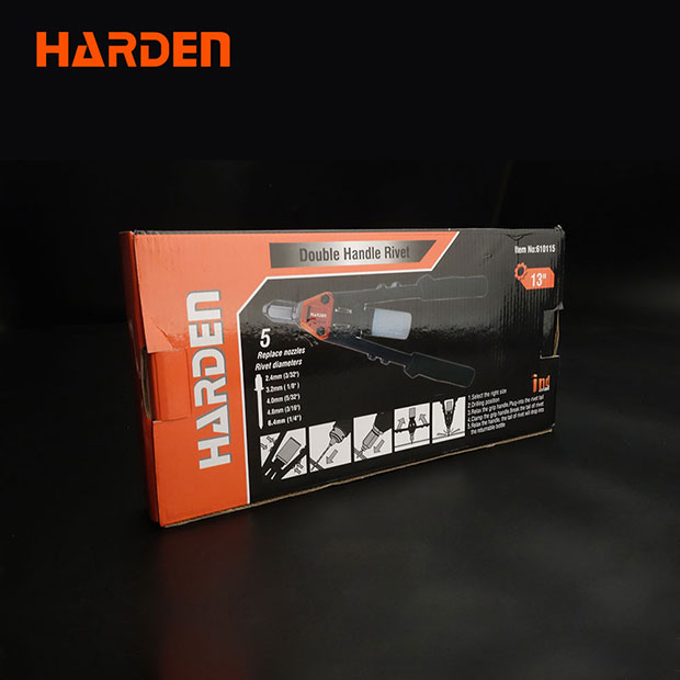 HARDEN 13" Heavy Duty Double Arm Riveter (INDUSTRIAL) Pipe Type Aluminum Hand Rivet Nut Tool 610115_img_3