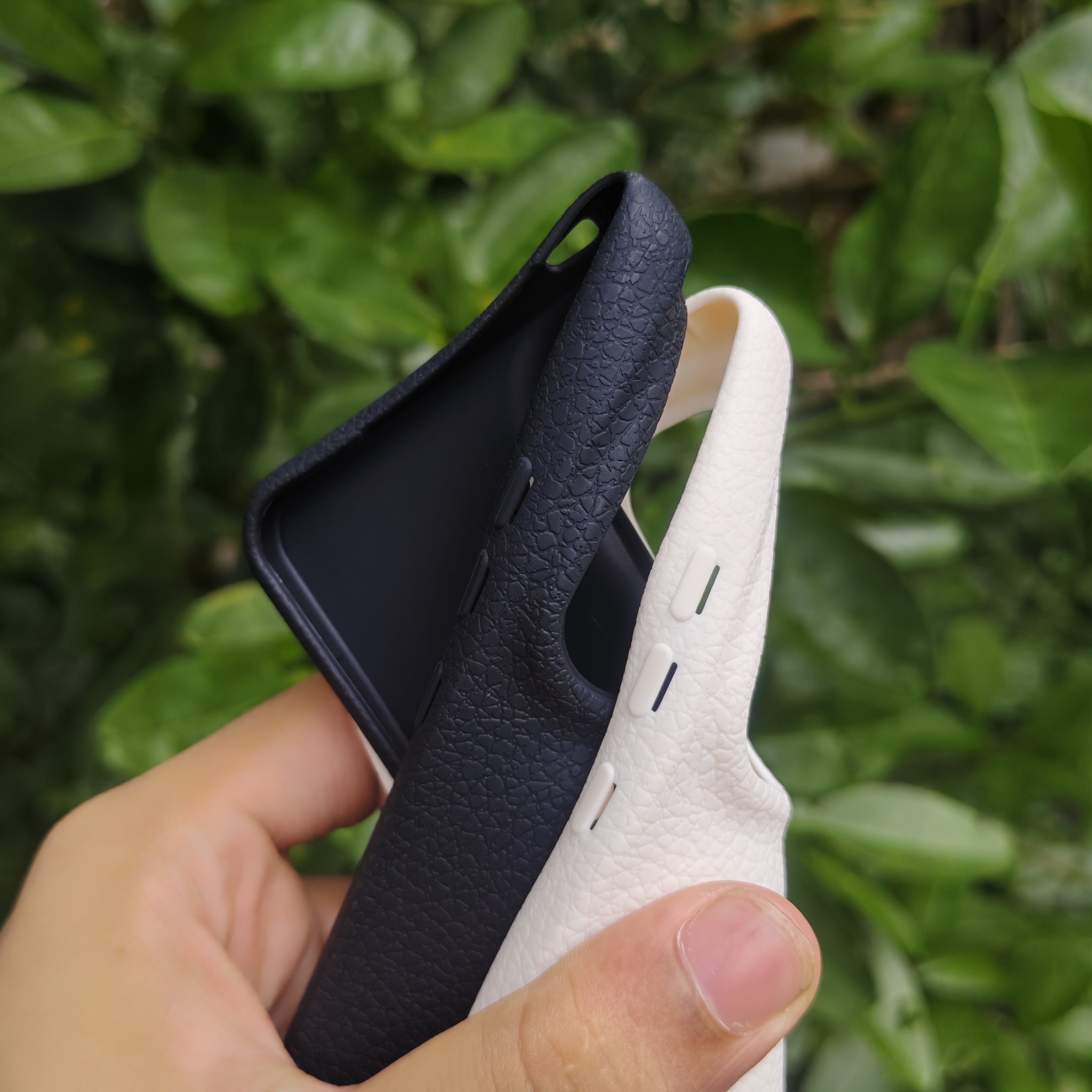 IQOONeo9 leather pattern solid color frosted silicone cover_img_4