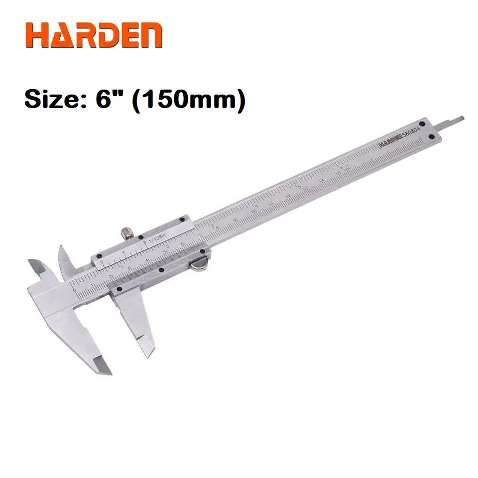 HARDEN Analouge Venier Caliper ( 6"| 8" ), Steel body, Clear scale, Satin finish; 580804 | 580805_img_1