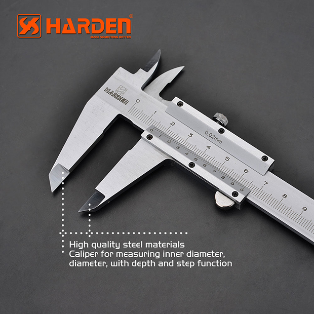 HARDEN Analouge Venier Caliper ( 6"| 8" ), Steel body, Clear scale, Satin finish; 580804 | 580805_img_6