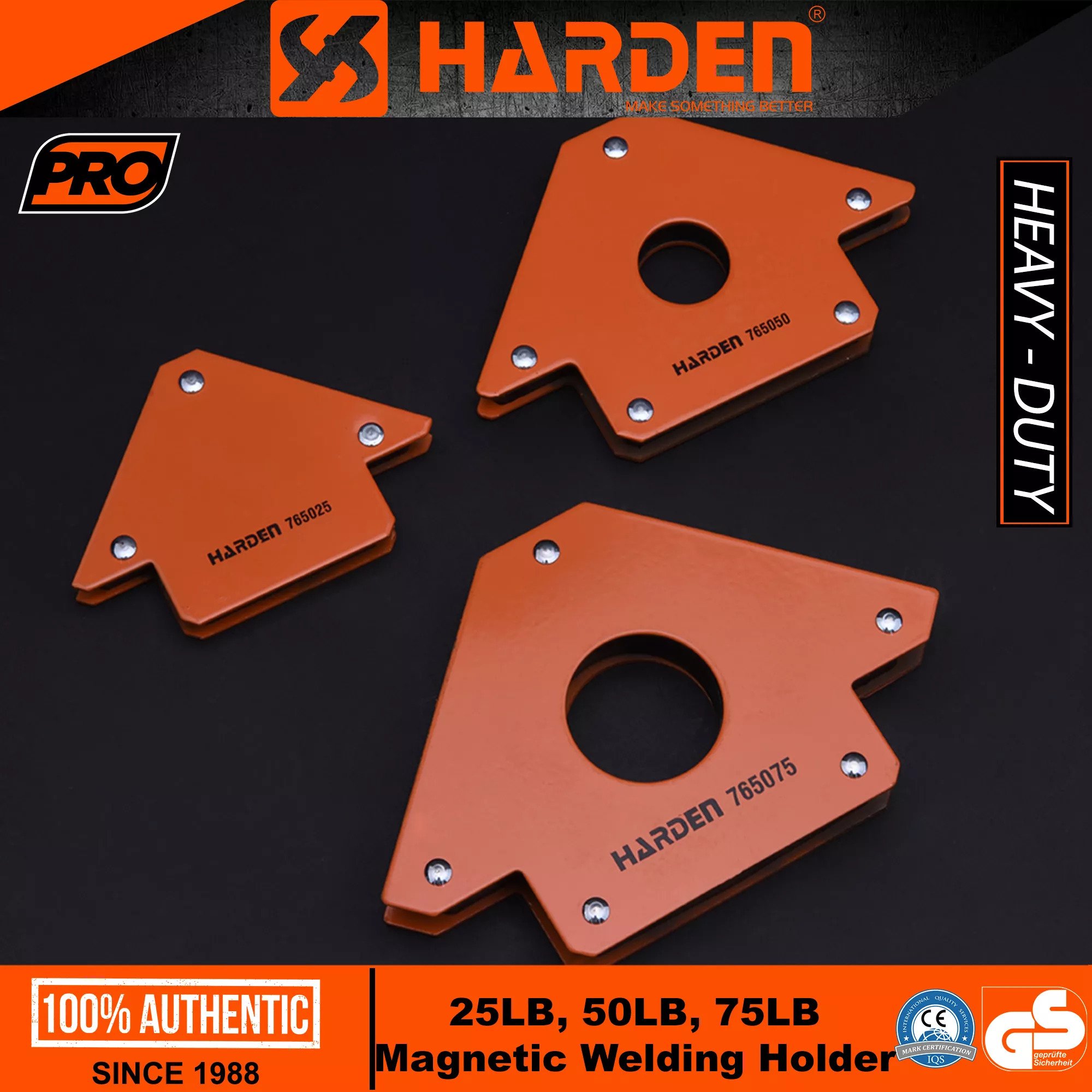 HARDEN Magnetic Welding Holder, 25 | 50 | 75 Lbs; Model : 765025 | 765050 | 765075_img_0