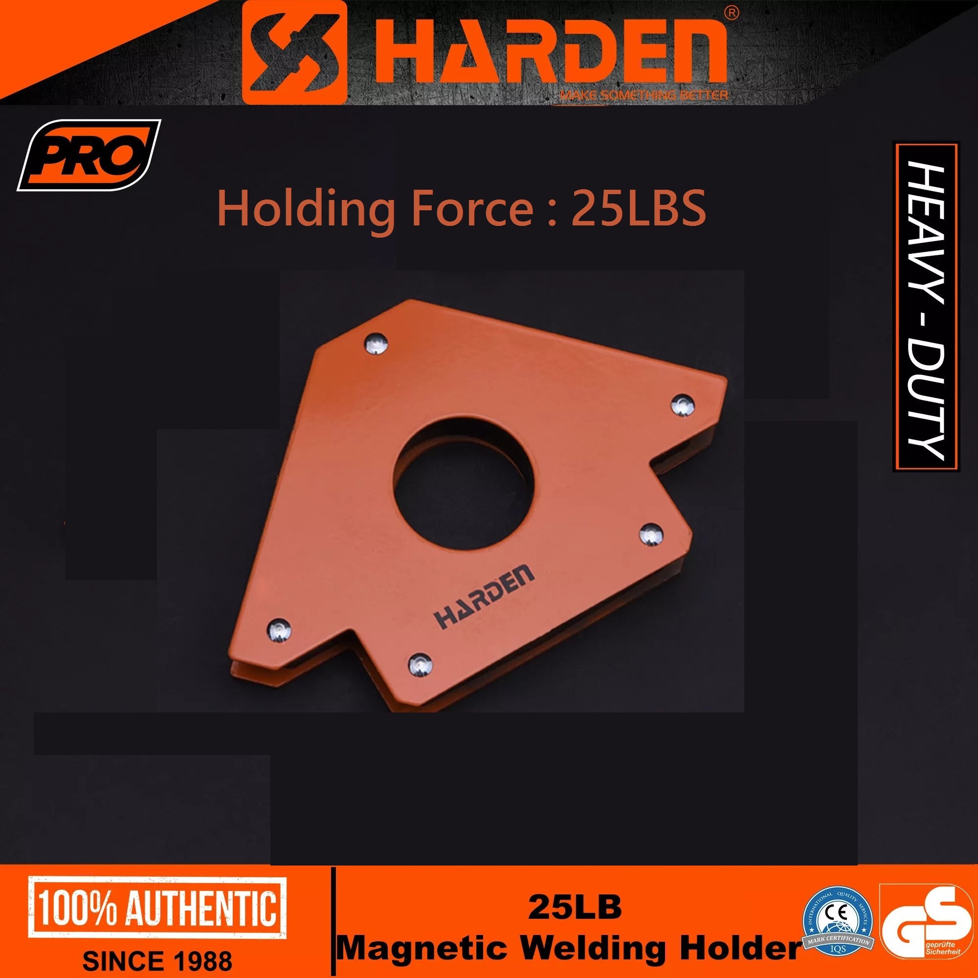 HARDEN Magnetic Welding Holder, 25 | 50 | 75 Lbs; Model : 765025 | 765050 | 765075
