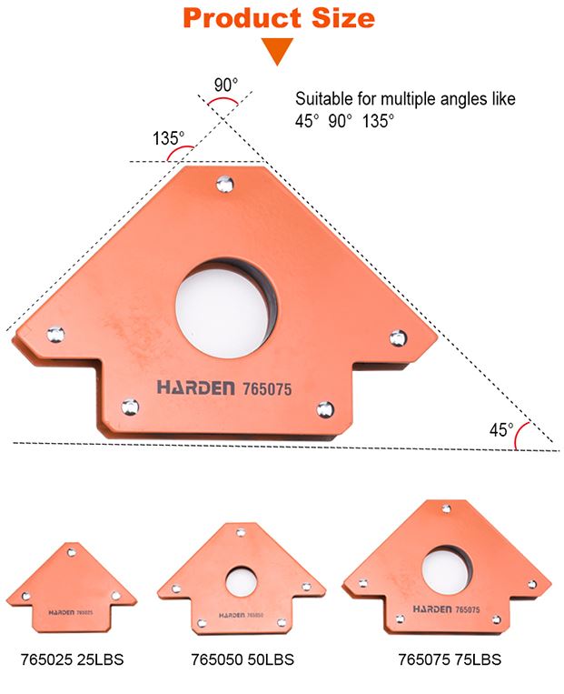 HARDEN Magnetic Welding Holder, 25 | 50 | 75 Lbs; Model : 765025 | 765050 | 765075_img_10