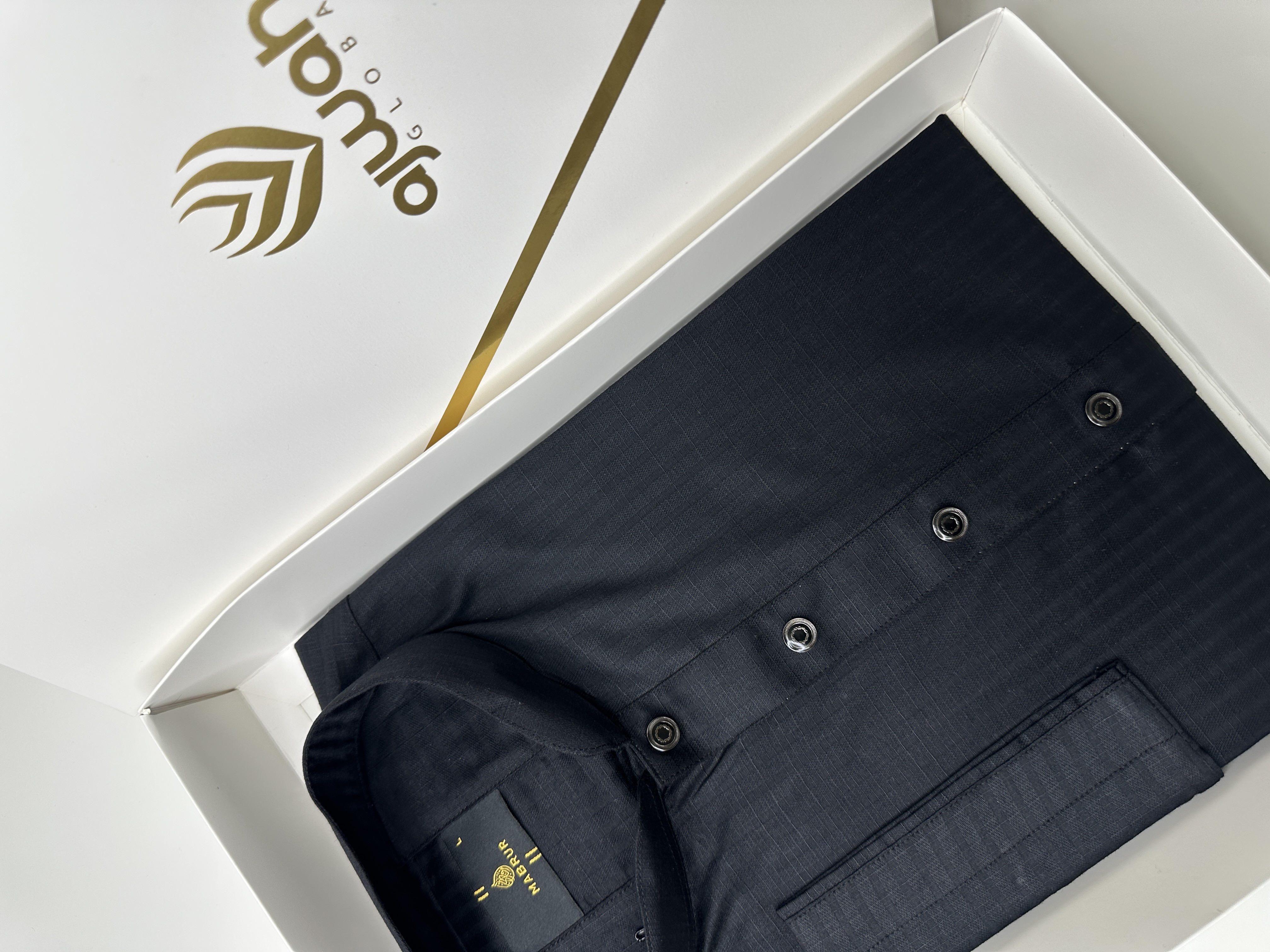 Minimal classic Black step panjabi-A1B005_img_0