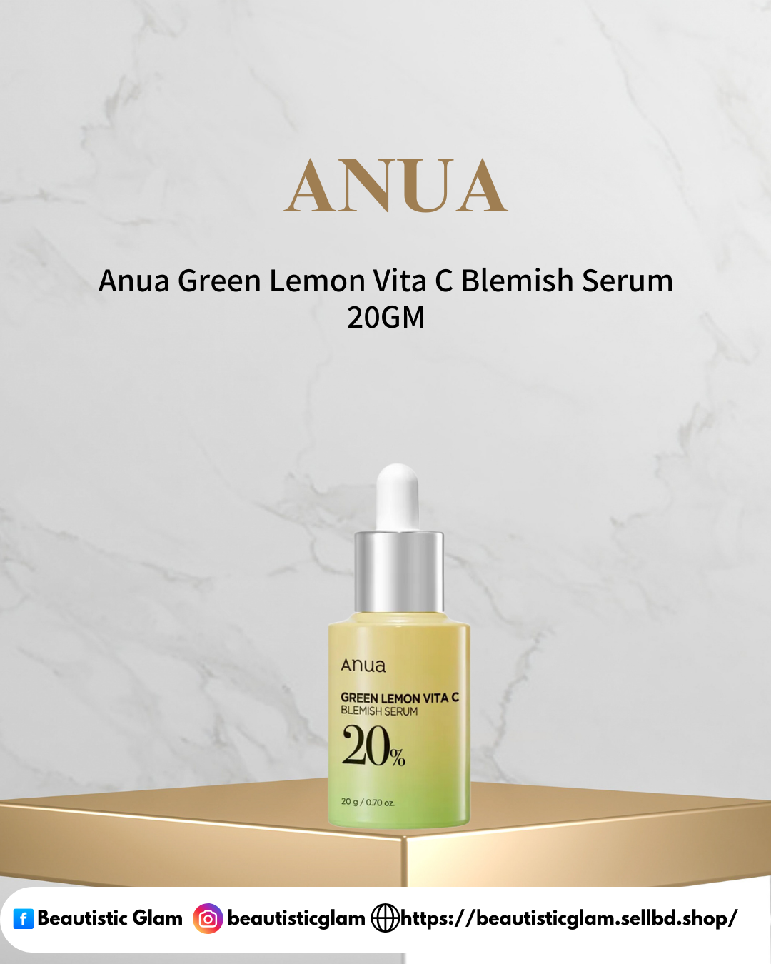 Anua Green Lemon Vita C Blemish Serum 20GM
