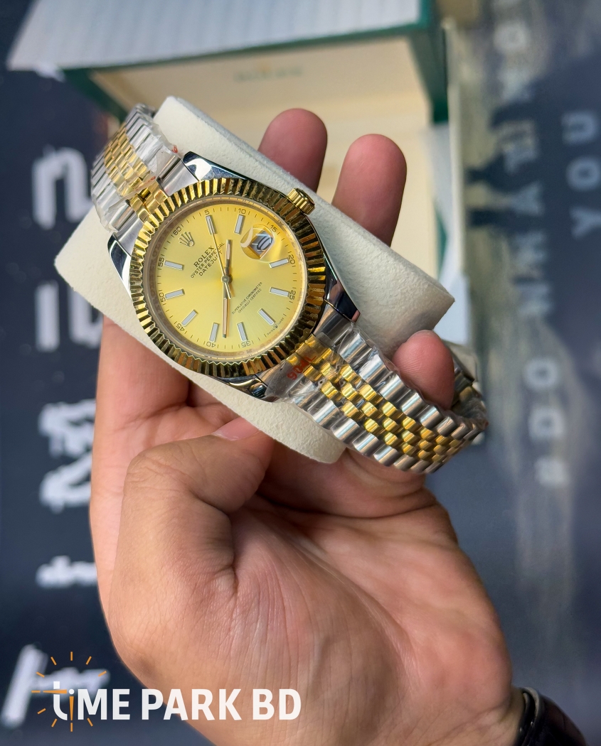 Rolex Date Just | Dual Tone | Yellow Gold DIal | AAA Grade