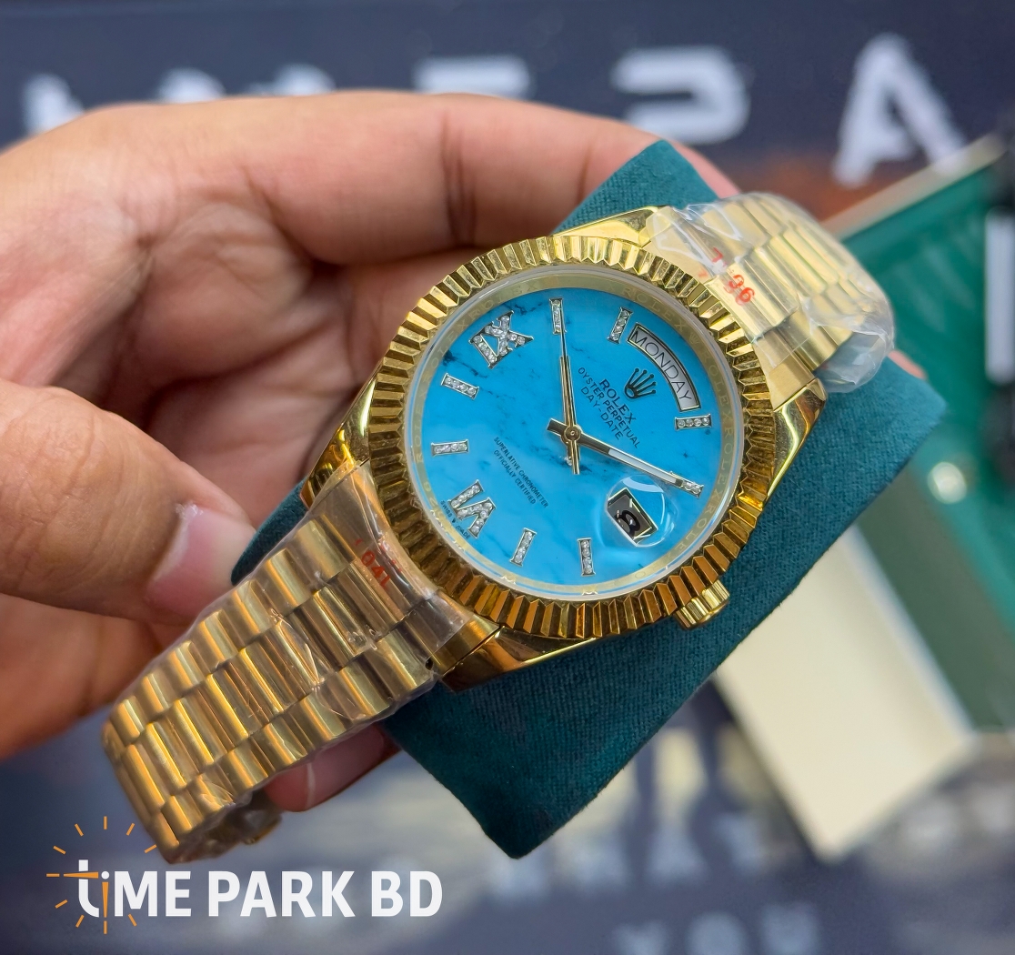 Rolex Day Date | Sunflower gold with TIffany Dial | Metiroid | Euro Grade