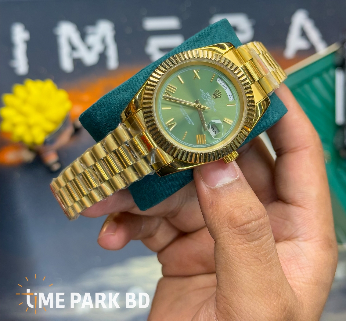 Rolex Day Date Full Sunflower Gold | Green Dial | AAA Grade