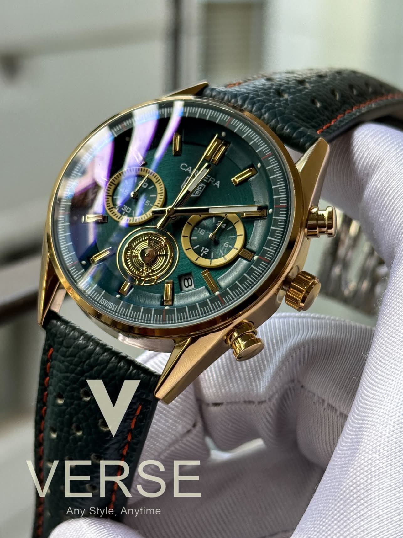 Tag belt 3 chrono green new