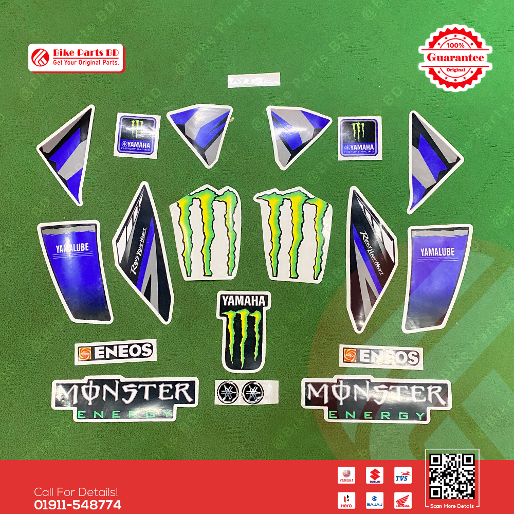 Full Set Sticker for Yamaha MT 15 V2 (Monster) bike._img_1
