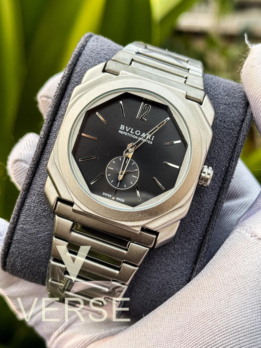 BVLGARI OCTO FINISIMO 60SEC MATTE SILVER CHAIN