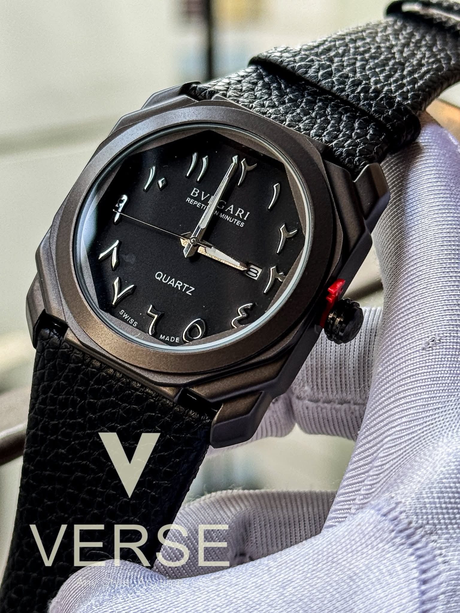 BVLGARI Octo Finissimo Black Belt Black Arabic Dial Matte Case_img_1