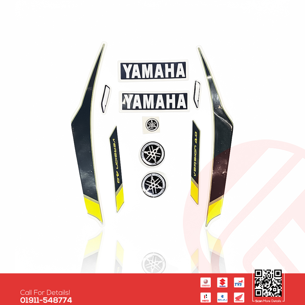 Full Set Sticker for Yamaha FZS V4 (Cyber Green) bike._img_0