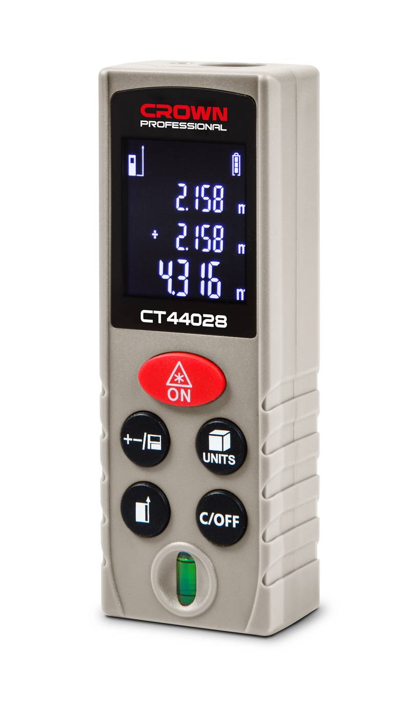 CROWN CT44028 Professional Digital Laser Measure, 40m, ±2mm; CT44028_img_1