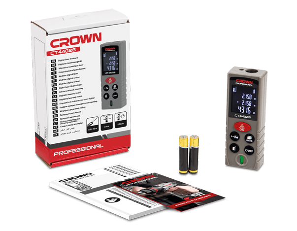 CROWN CT44028 Professional Digital Laser Measure, 40m, ±2mm; CT44028_img_2
