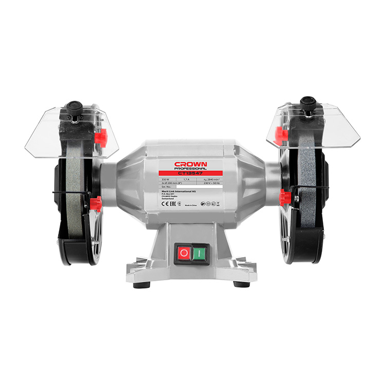 CROWN ,CT13547, 8", Professional Bench Grinder, 350W, 200mm, 32mm; Model: CT13547_img_1