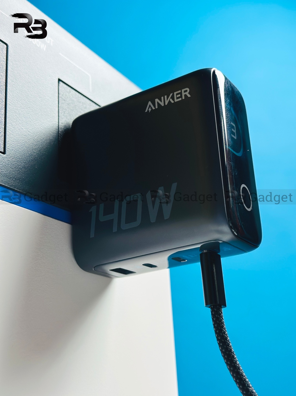 Anker Laptop Charger 140W | 4-Port | PD 3.1 | Touch Control | USB-C Cable (B2697) Chinese Version – Black_img_0