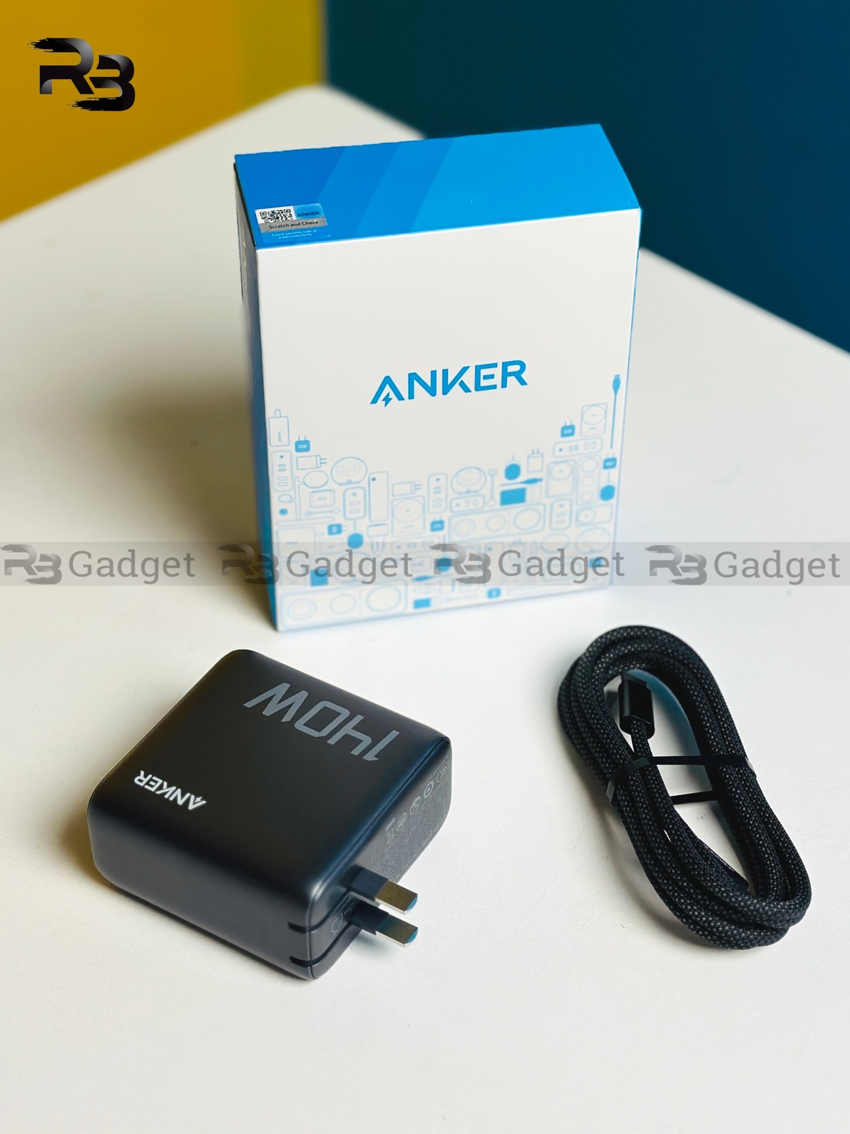 Anker Laptop Charger 140W | 4-Port | PD 3.1 | Touch Control | USB-C Cable (B2697) Chinese Version – Black_img_1