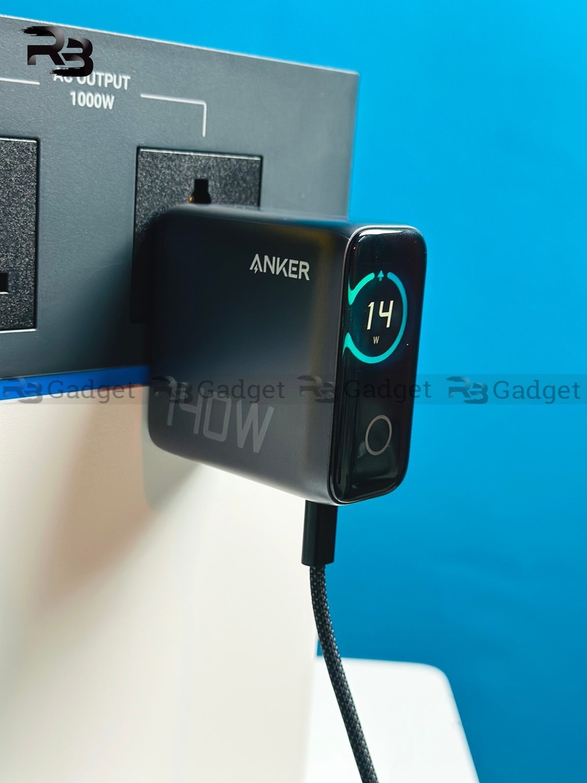 Anker Laptop Charger 140W | 4-Port | PD 3.1 | Touch Control | USB-C Cable (B2697) Chinese Version – Black_img_2