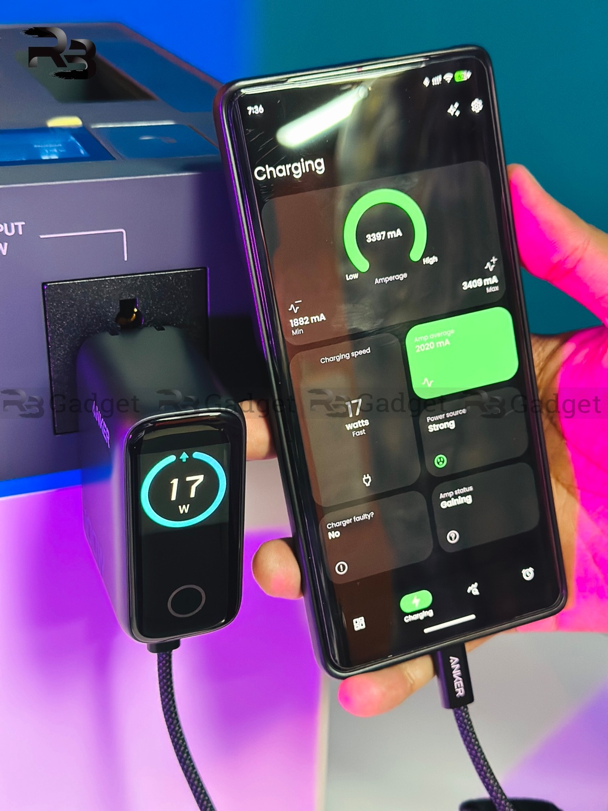 Anker Laptop Charger 140W | 4-Port | PD 3.1 | Touch Control | USB-C Cable (B2697) Chinese Version – Black_img_9