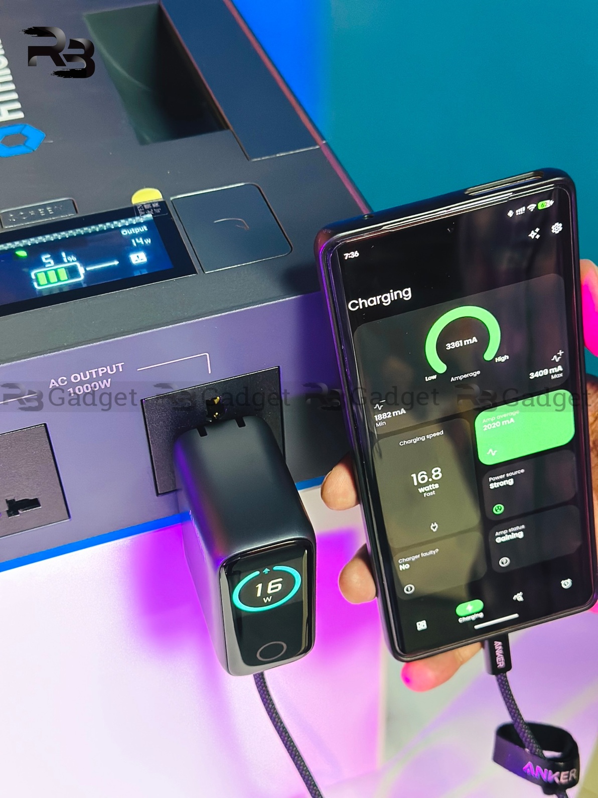 Anker Laptop Charger 140W | 4-Port | PD 3.1 | Touch Control | USB-C Cable (B2697) Chinese Version – Black_img_10