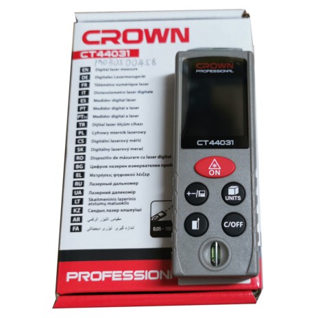 CROWN CT44031 Professional Digital Laser Measure, 100m, ±2mm; CT44031_img_2