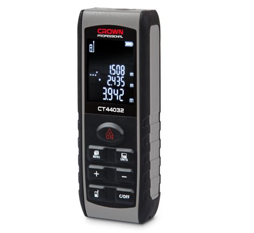 CROWN CT44032 Professional Digital Laser Measure, 40m, ±2mm; CT44032