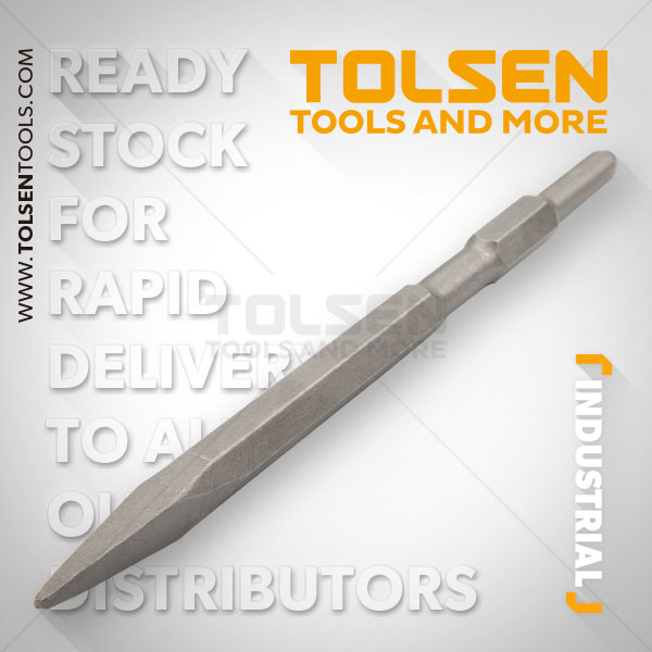 TOLSEN Hex Point Chisel (17x280mm) Industrial quality 75450_img_2