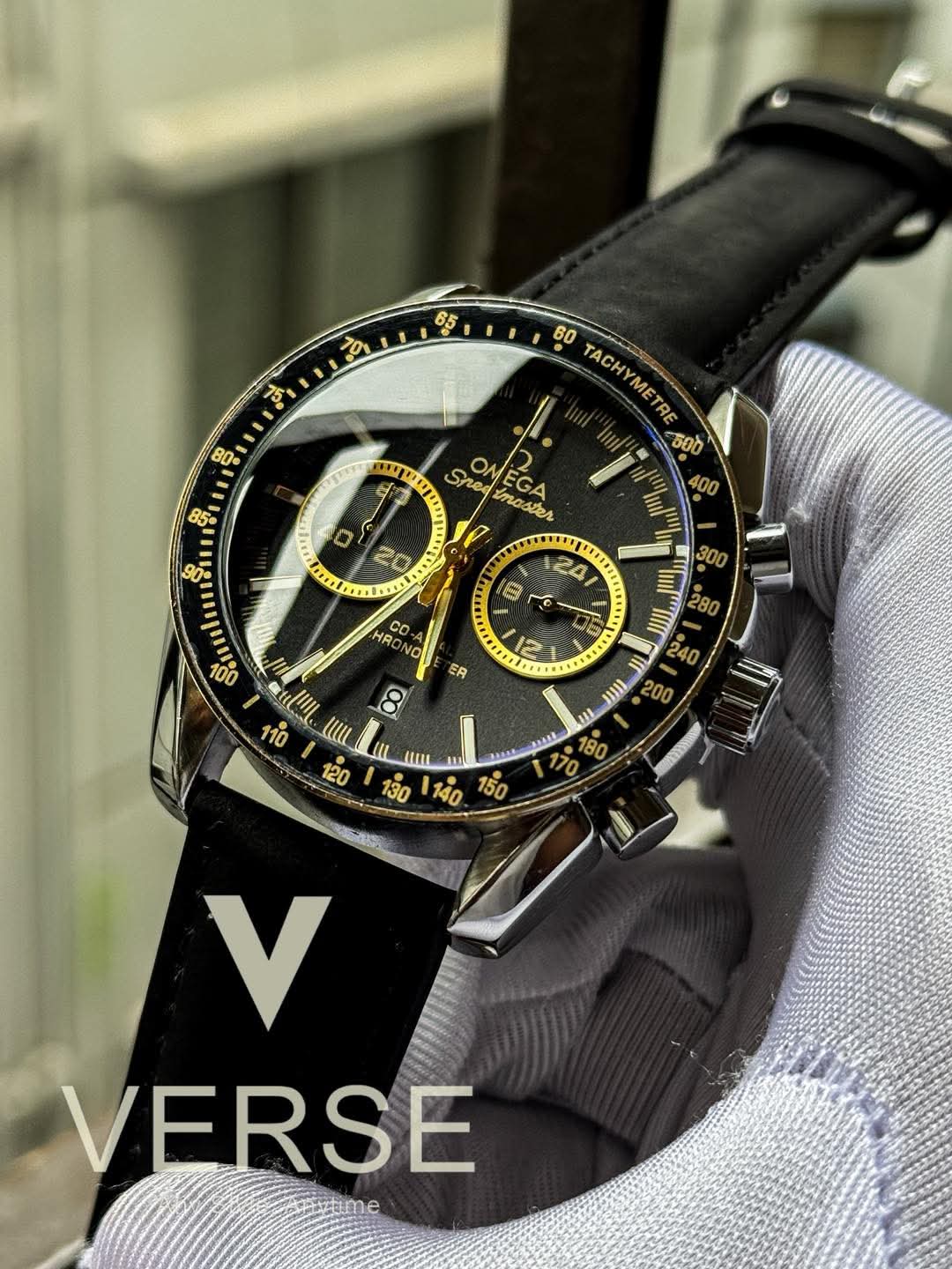 Omega Speedmaster black belt yellow hand